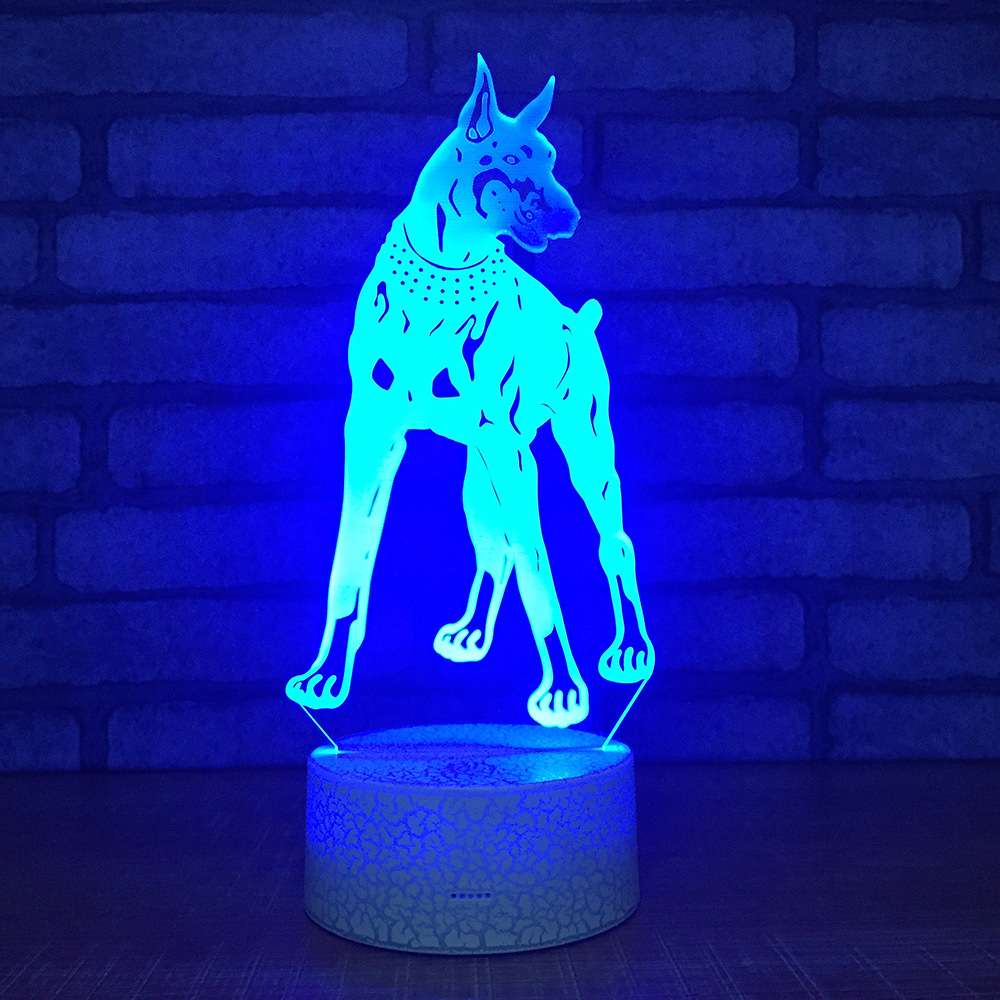 Factory wholesale animal plug in the night lamp creative hunting dog design led lamp student gift creative desk lamp