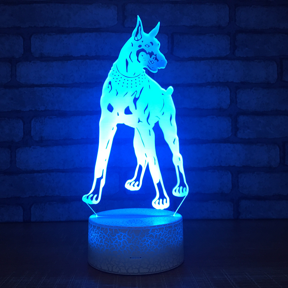 Factory wholesale animal plug in the night lamp creative hunting dog design led lamp student gift creative desk lamp