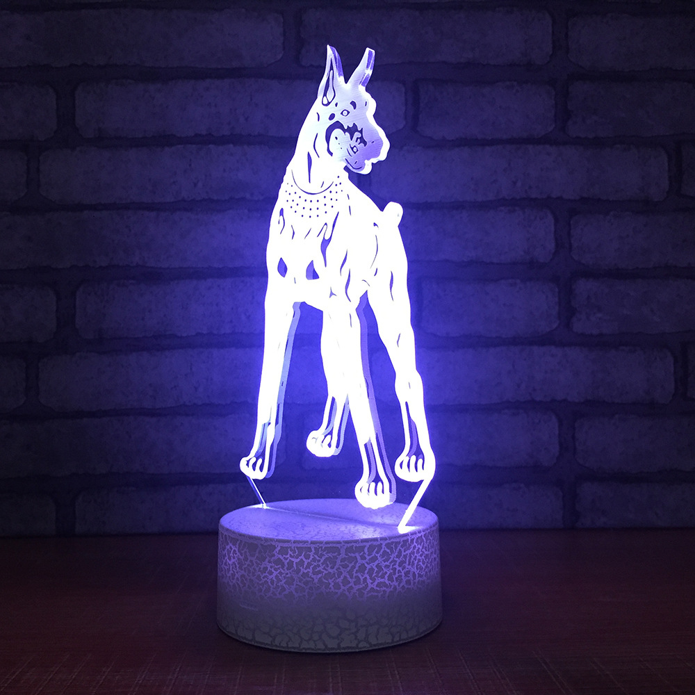 Factory wholesale animal plug in the night lamp creative hunting dog design led lamp student gift creative desk lamp