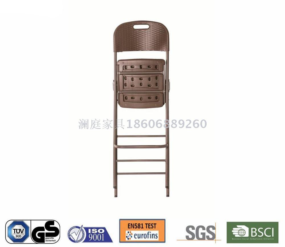 outdoor lounge furniture high top rattan plastic folding chair for coffee shop garden bar 