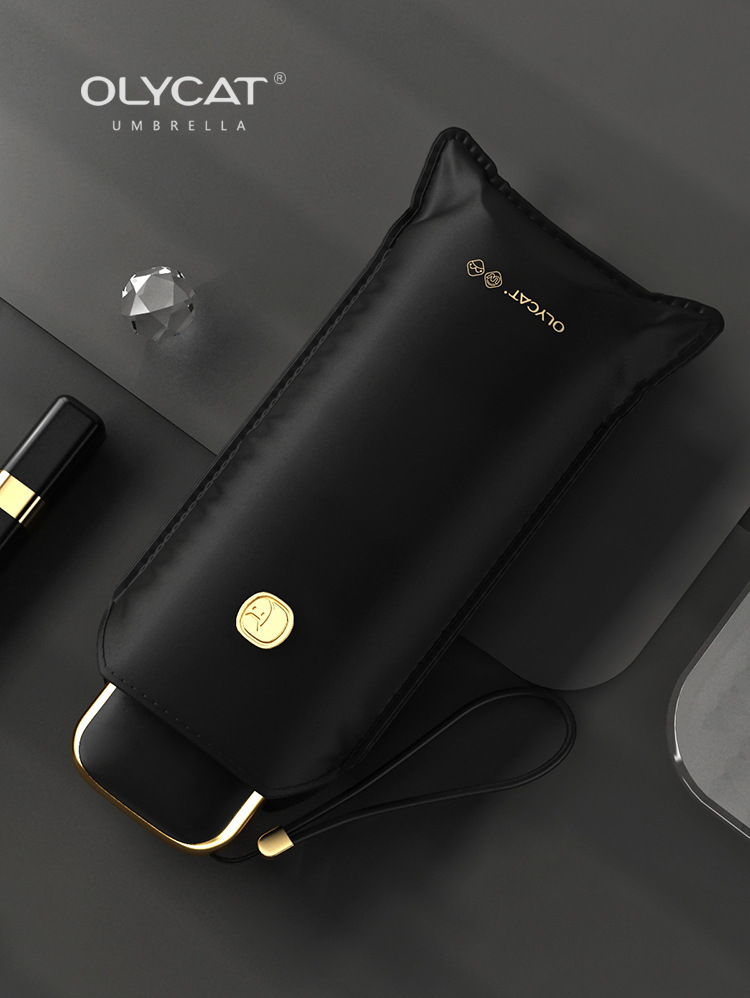 Olycat Ouli Cat Vinyl Sun Umbrella Small Portable Sun Umbrella UV-Proof Female Umbrella Flat Five-Fold Umbrella Olycat Ouli Cat Vinyl Sun Umbrella Small Portable Sun Umbrella UV-Proof Female Umbrella Flat Five-Fold Umbrella
