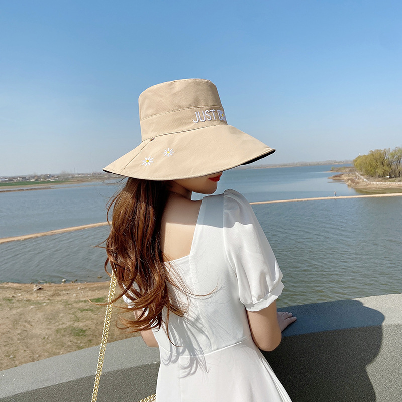 Big Brim Fisherman Hat Women's UV Sun Bucket Hat Women's Korean-Style Trendy Sun-Proof Face Covering Japanese Hat Double-Sided Big Brim Fisherman Hat Women's UV Sun Bucket Hat Women's Korean-Style Trendy Sun-Proof Face Covering Japanese Hat Double-Sided