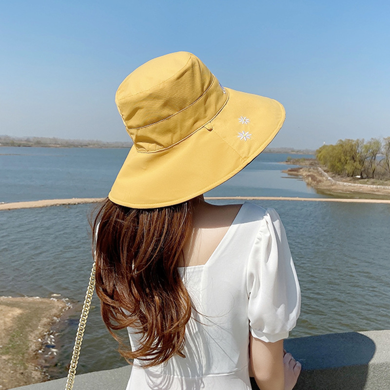Big Brim Fisherman Hat Women's UV Sun Bucket Hat Women's Korean-Style Trendy Sun-Proof Face Covering Japanese Hat Double-Sided Big Brim Fisherman Hat Women's UV Sun Bucket Hat Women's Korean-Style Trendy Sun-Proof Face Covering Japanese Hat Double-Sided