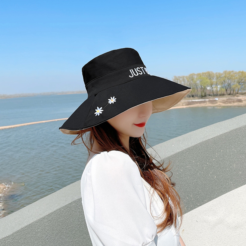 Big Brim Fisherman Hat Women's UV Sun Bucket Hat Women's Korean-Style Trendy Sun-Proof Face Covering Japanese Hat Double-Sided Big Brim Fisherman Hat Women's UV Sun Bucket Hat Women's Korean-Style Trendy Sun-Proof Face Covering Japanese Hat Double-Sided
