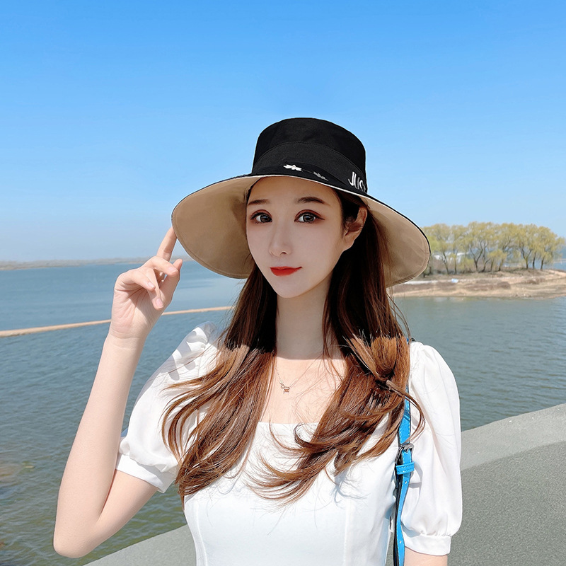 Big Brim Fisherman Hat Women's UV Sun Bucket Hat Women's Korean-Style Trendy Sun-Proof Face Covering Japanese Hat Double-Sided Big Brim Fisherman Hat Women's UV Sun Bucket Hat Women's Korean-Style Trendy Sun-Proof Face Covering Japanese Hat Double-Sided