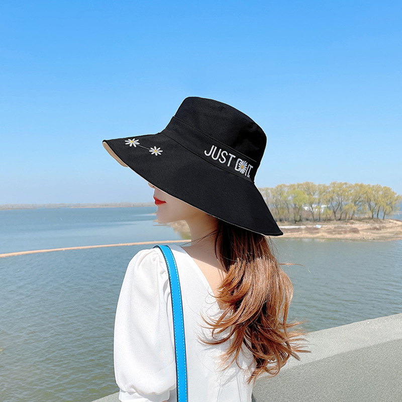 Big Brim Fisherman Hat Women's UV Sun Bucket Hat Women's Korean-Style Trendy Sun-Proof Face Covering Japanese Hat Double-Sided Big Brim Fisherman Hat Women's UV Sun Bucket Hat Women's Korean-Style Trendy Sun-Proof Face Covering Japanese Hat Double-Sided