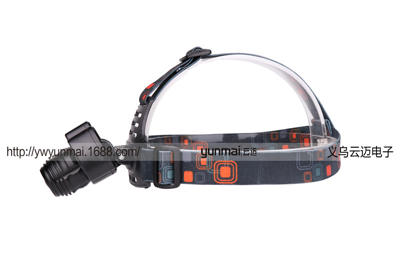 New T6+COB strong headlight USB charging three-light night fishing hunting headlight LED head-mounted flashlight