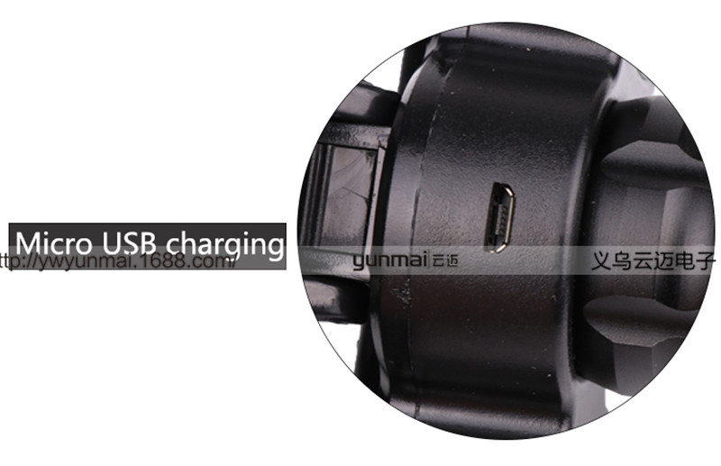 New T6+COB strong headlight USB charging three-light night fishing hunting headlight LED head-mounted flashlight