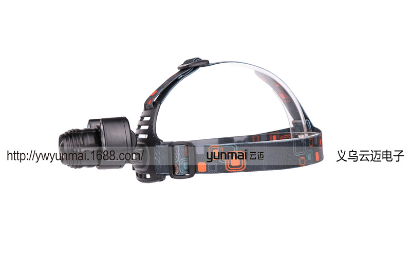New T6+COB strong headlight USB charging three-light night fishing hunting headlight LED head-mounted flashlight
