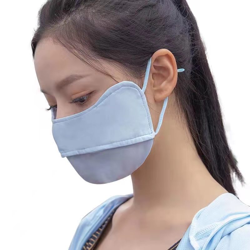 Nylon Ice Silk Sunscreen Mask Factory Summer Eye Protection UV Protection UPF50 + Sun-Proof Mask for Men and Women
