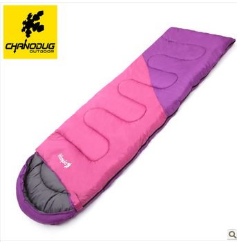 Outdoor equipment spring/summer new cotton sleeping bag envelope type single extra wide and thickened sleeping bag 8319.