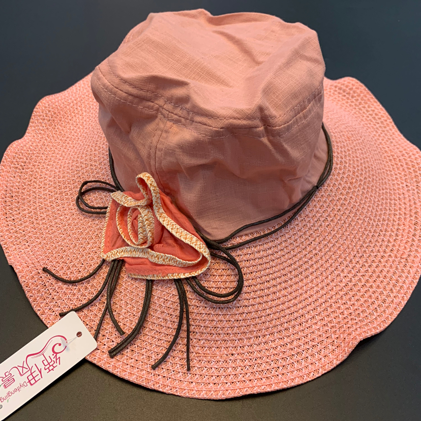 New Ruffled Sun Hat UV-Proof Straw Hat Outdoor Sun Hat Dignified Goddess Hat Sun Hat