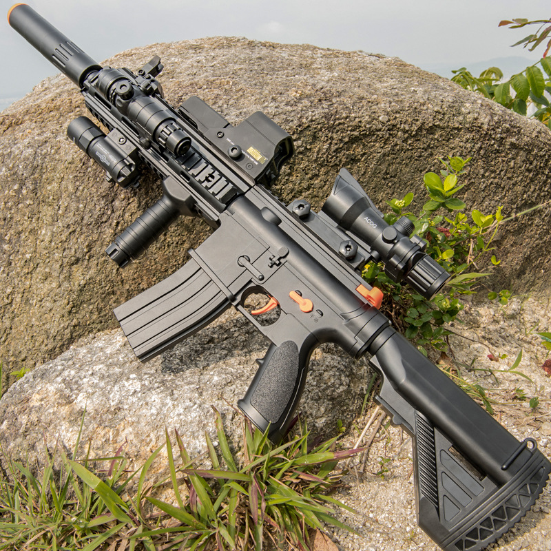 M416 Lehui hand self - integrated Jedi Survival toy eating chicken water bomb gun child toy equipped with boy sniper gun