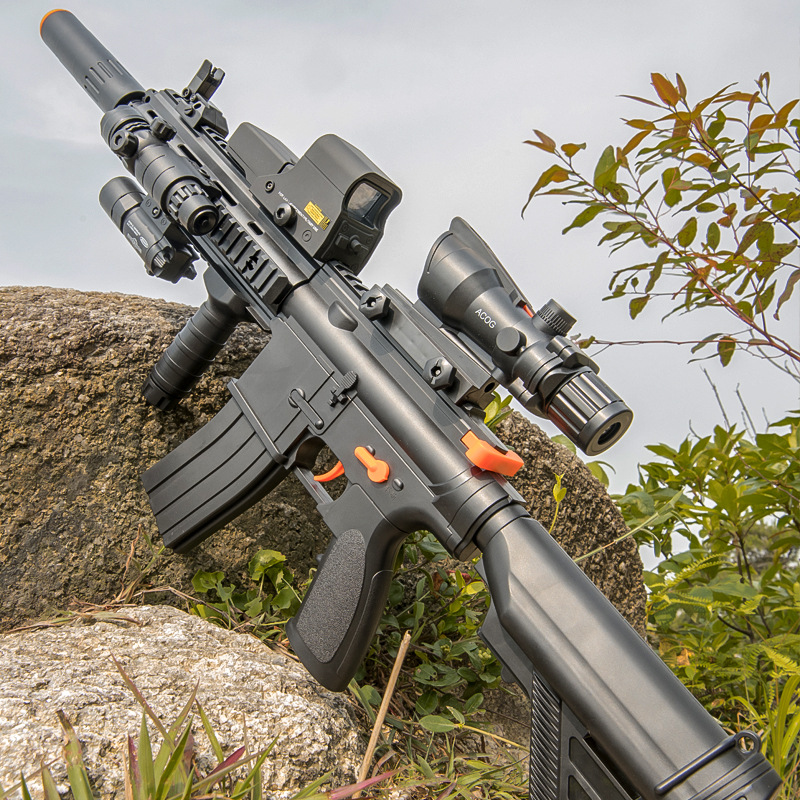M416 Lehui hand self - integrated Jedi Survival toy eating chicken water bomb gun child toy equipped with boy sniper gun