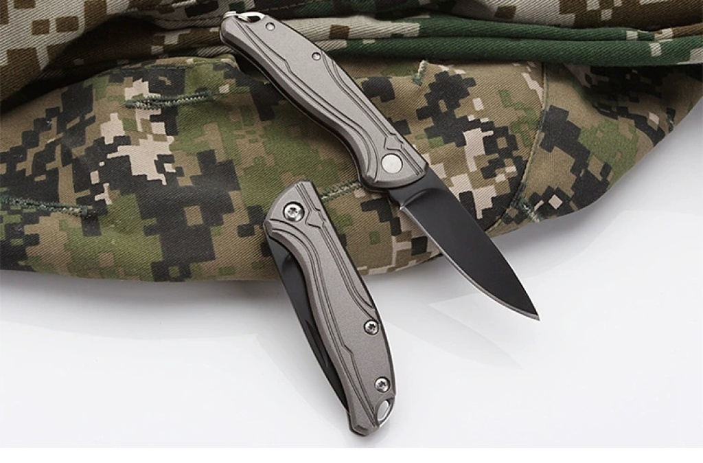 New Mini Aluminum Handle Folding Knife Stainless Steel Outdoor Survival Folding Knife Portable Lockless Pocket Knife New Mini Aluminum Handle Folding Knife Stainless Steel Outdoor Survival Folding Knife Portable Lockless Pocket Knife