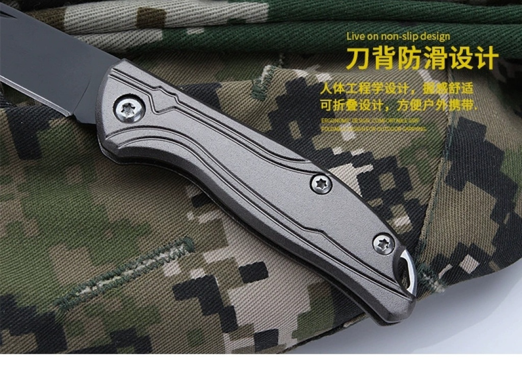 New Mini Aluminum Handle Folding Knife Stainless Steel Outdoor Survival Folding Knife Portable Lockless Pocket Knife New Mini Aluminum Handle Folding Knife Stainless Steel Outdoor Survival Folding Knife Portable Lockless Pocket Knife