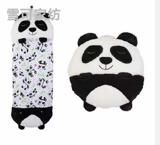 Animal Sleeping Bag Wrapped Anti-Kick Children Sleeping Bag Storage Pillow Variable Sleeping Bag 50*140 Export Hot