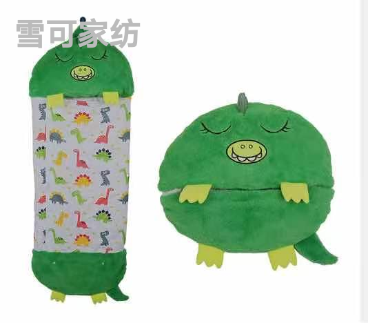 Animal Sleeping Bag Wrapped Anti-Kick Children Sleeping Bag Storage Pillow Variable Sleeping Bag 50*140 Export Hot
