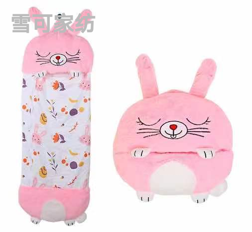 Animal Sleeping Bag Wrapped Anti-Kick Children Sleeping Bag Storage Pillow Variable Sleeping Bag 50*140 Export Hot