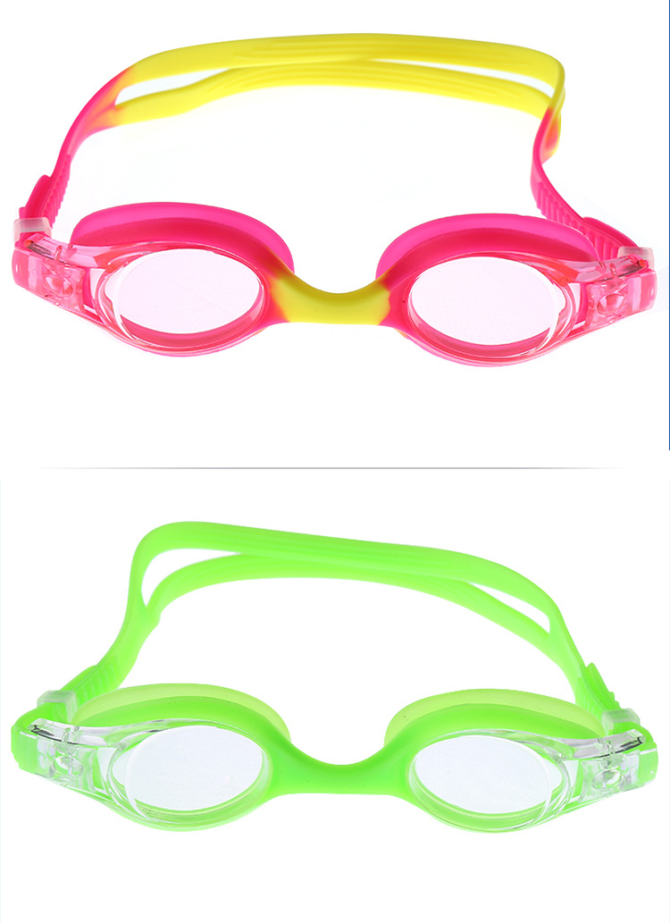 Genuine manufacturers direct swimming goggles anti-fog children swimming glasses color goggles wholesale