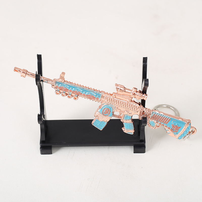 PUBG Game Peripheral Metal Weapon Model Keychain AKM 98K Jesus Survival 12cm Gift Pendant PUBG Game Peripheral Metal Weapon Model Keychain AKM 98K Jesus Survival 12cm Gift Pendant