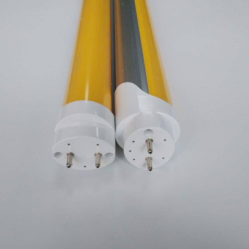 Non-Purple UV Lamp Museum Dust-Free Workshop Yellow Light UV-Proof Lamp T8 Split