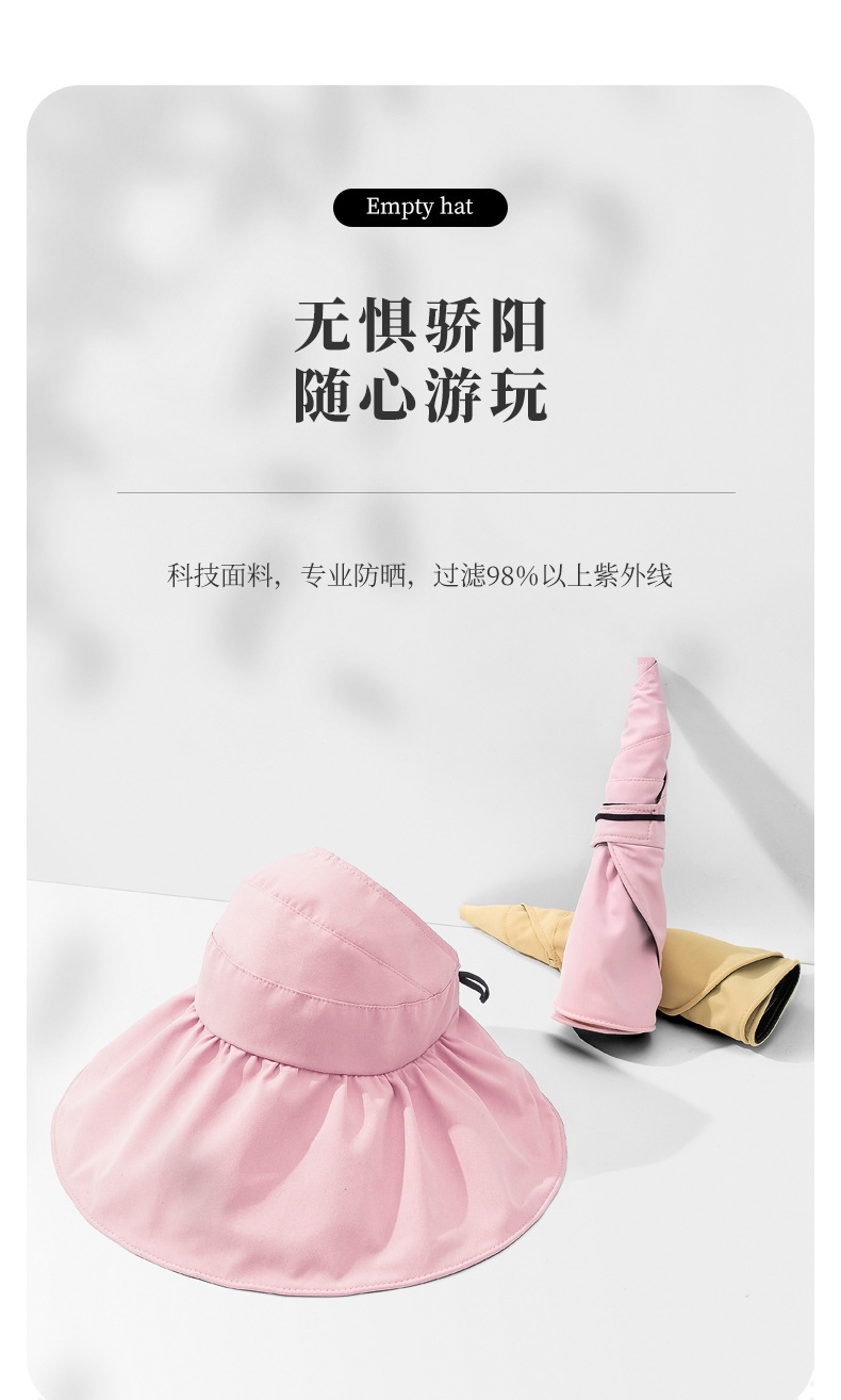 Summer Double Layer Bucket Hat Female Air Top Sun Protection Hat Vinyl Coating Outdoor UV-Proof Foldable Sun Hat Summer Double Layer Bucket Hat Female Air Top Sun Protection Hat Vinyl Coating Outdoor UV-Proof Foldable Sun Hat