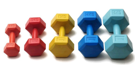 Weightlifting Fitness Dumbbell Environmental Protection Hexagonal Dumbbell Sporting Goods