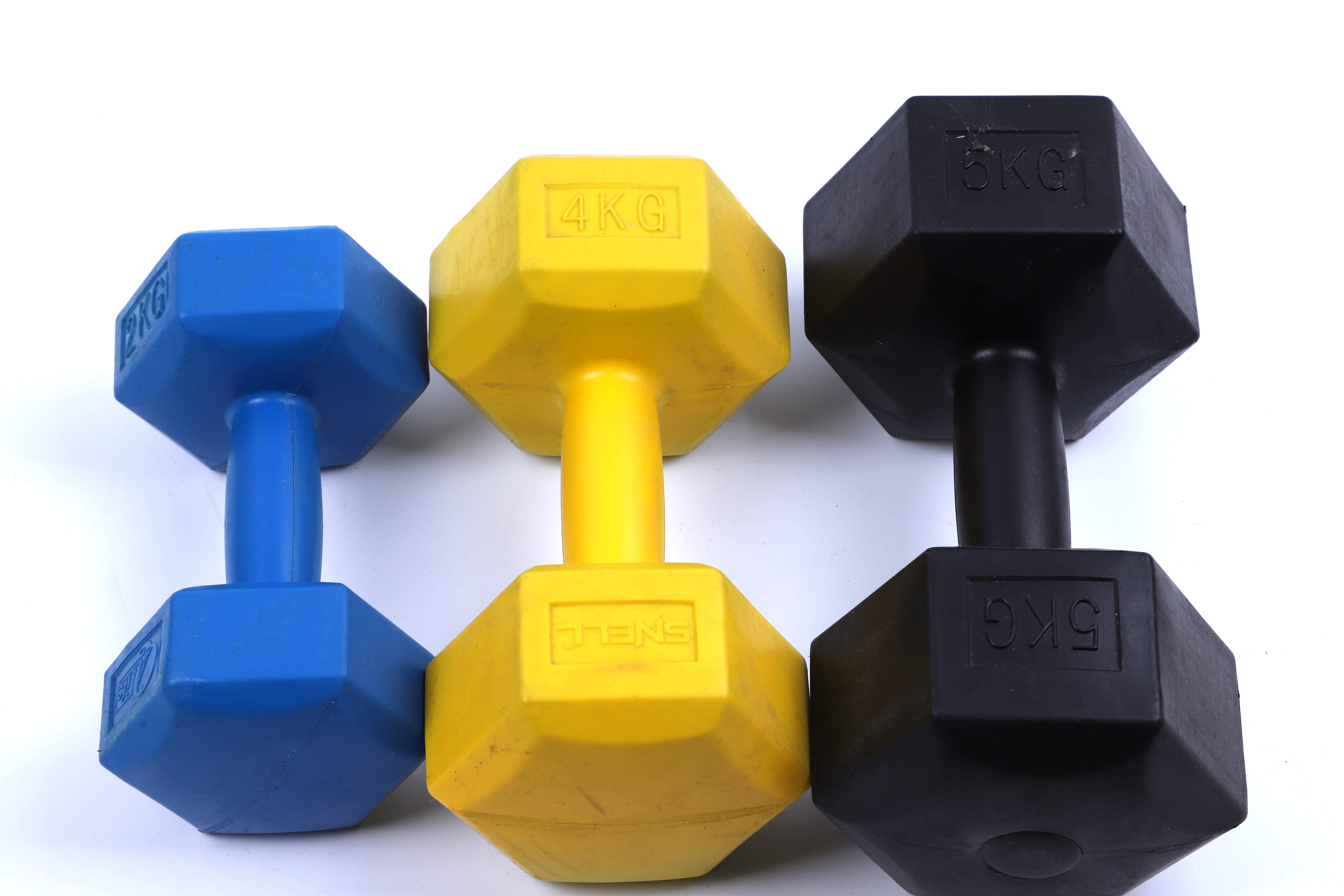 Weightlifting Fitness Dumbbell Environmental Protection Hexagonal Dumbbell Sporting Goods