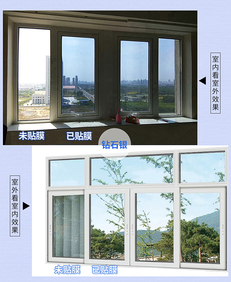 Sunscreen Heat-Insulating Film Glass Film One-Way Viewing Window Stickers Window UV-Proof Shading Sunshade Window Film Peep-Proof Sunscreen Heat-Insulating Film Glass Film One-Way Viewing Window Stickers Window UV-Proof Shading Sunshade Window Film Peep-Proof