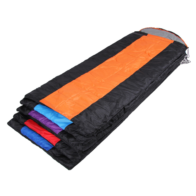 Outdoor spring and autumn spell color envelope sleeping bags camping sleeping bags hooded sleeping bag Outdoor spring and autumn spell color envelope sleeping bags camping sleeping bags hooded sleeping bag