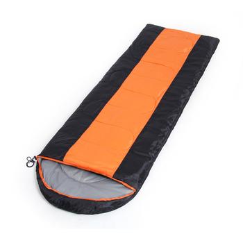 Outdoor spring and autumn spell color envelope sleeping bags camping sleeping bags hooded sleeping bag