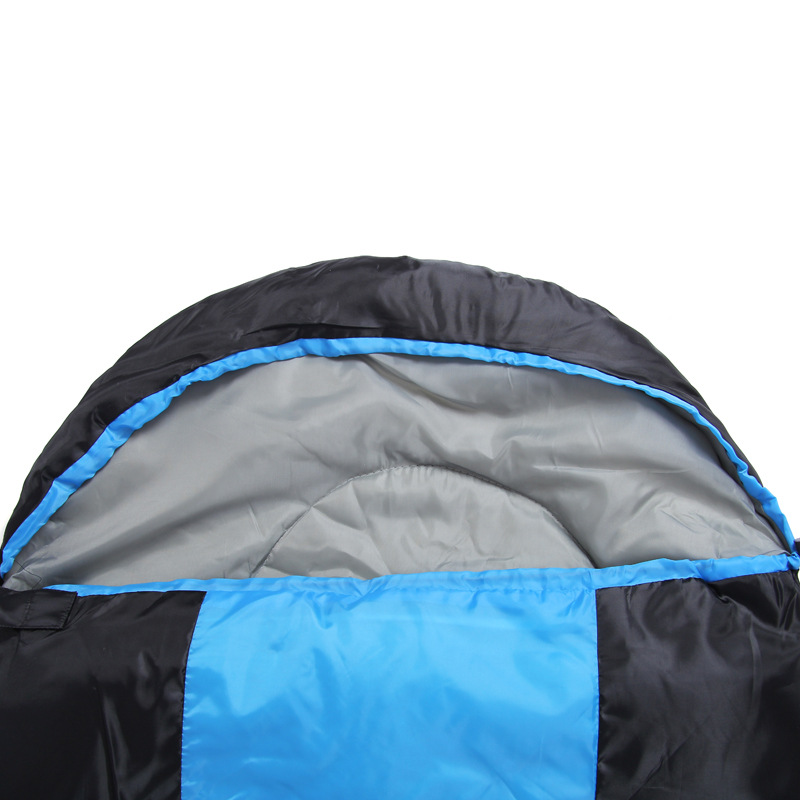 Outdoor spring and autumn spell color envelope sleeping bags camping sleeping bags hooded sleeping bag Outdoor spring and autumn spell color envelope sleeping bags camping sleeping bags hooded sleeping bag