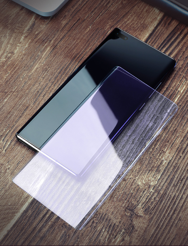 Applicable to Huawei Mate40pro Tempered Film UV Full Glue Mate40e Peep-Proof Curved Screen Film P30pro Mobile Phone Film