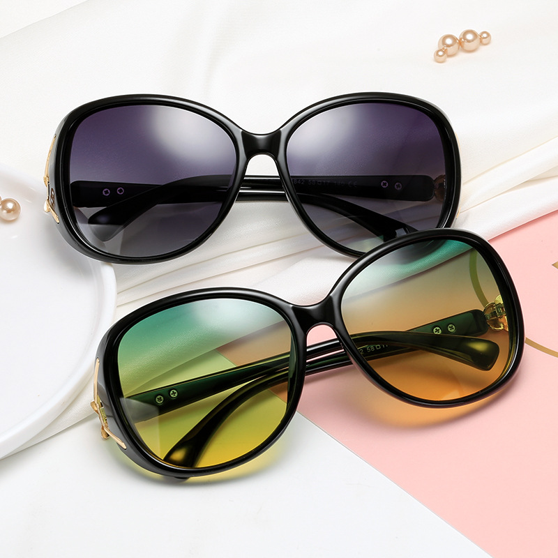 Factory New Fox Head Diamond Polarized 8842 Sunglasses Women&#039;s Fashionable Sunglasses UV-Proof Sunglasses