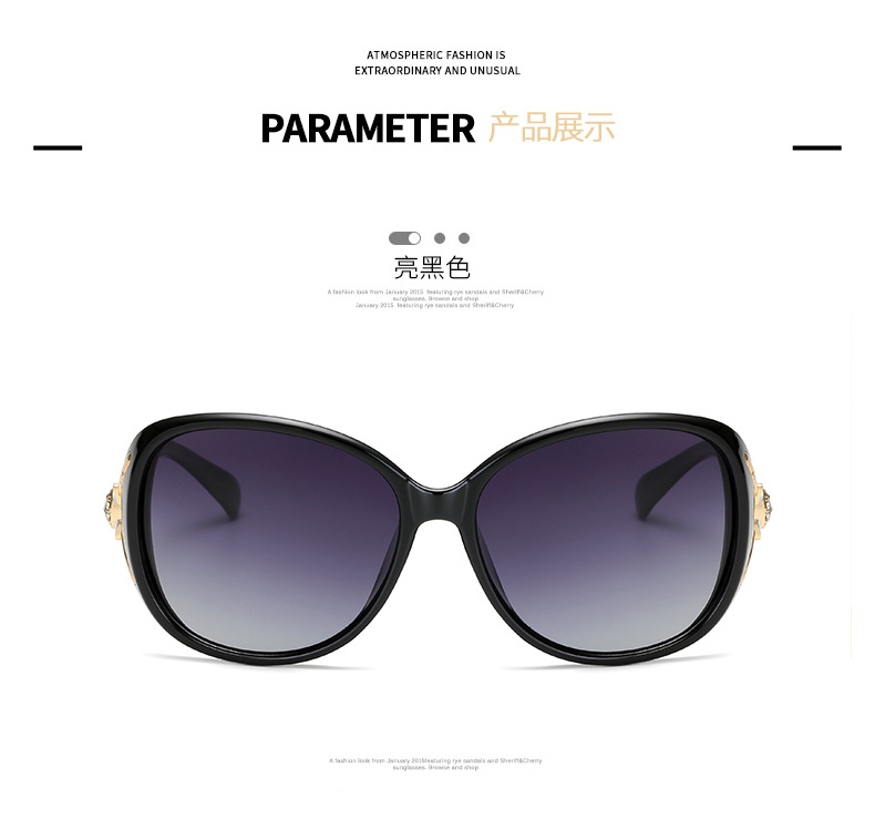 Factory New Fox Head Diamond Polarized 8842 Sunglasses Women's Fashionable Sunglasses UV-Proof Sunglasses