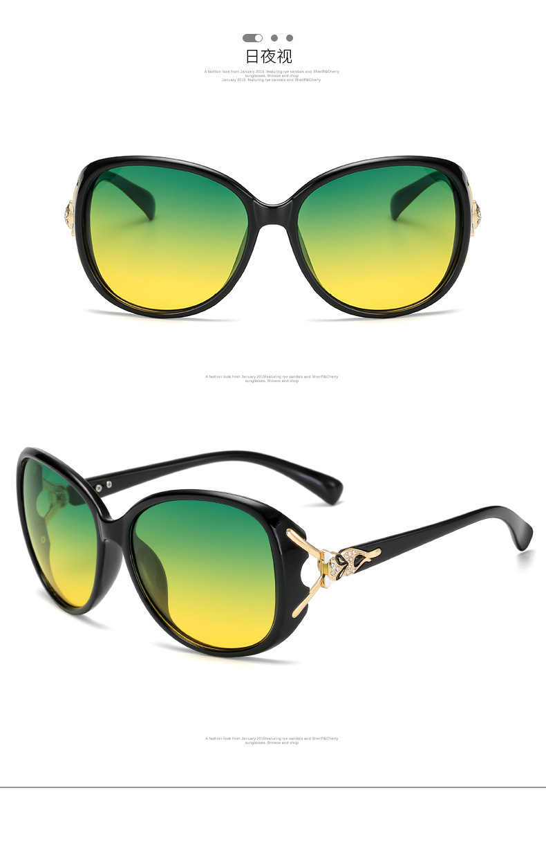 Factory New Fox Head Diamond Polarized 8842 Sunglasses Women's Fashionable Sunglasses UV-Proof Sunglasses