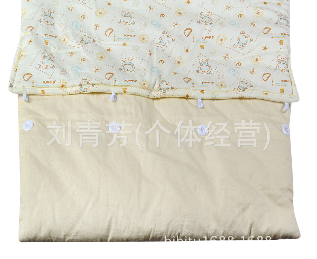 Baby cotton autumn/winter thickening sleeping bag Baby sleeping bag lengthens children's kick resistant sleeve can be removed