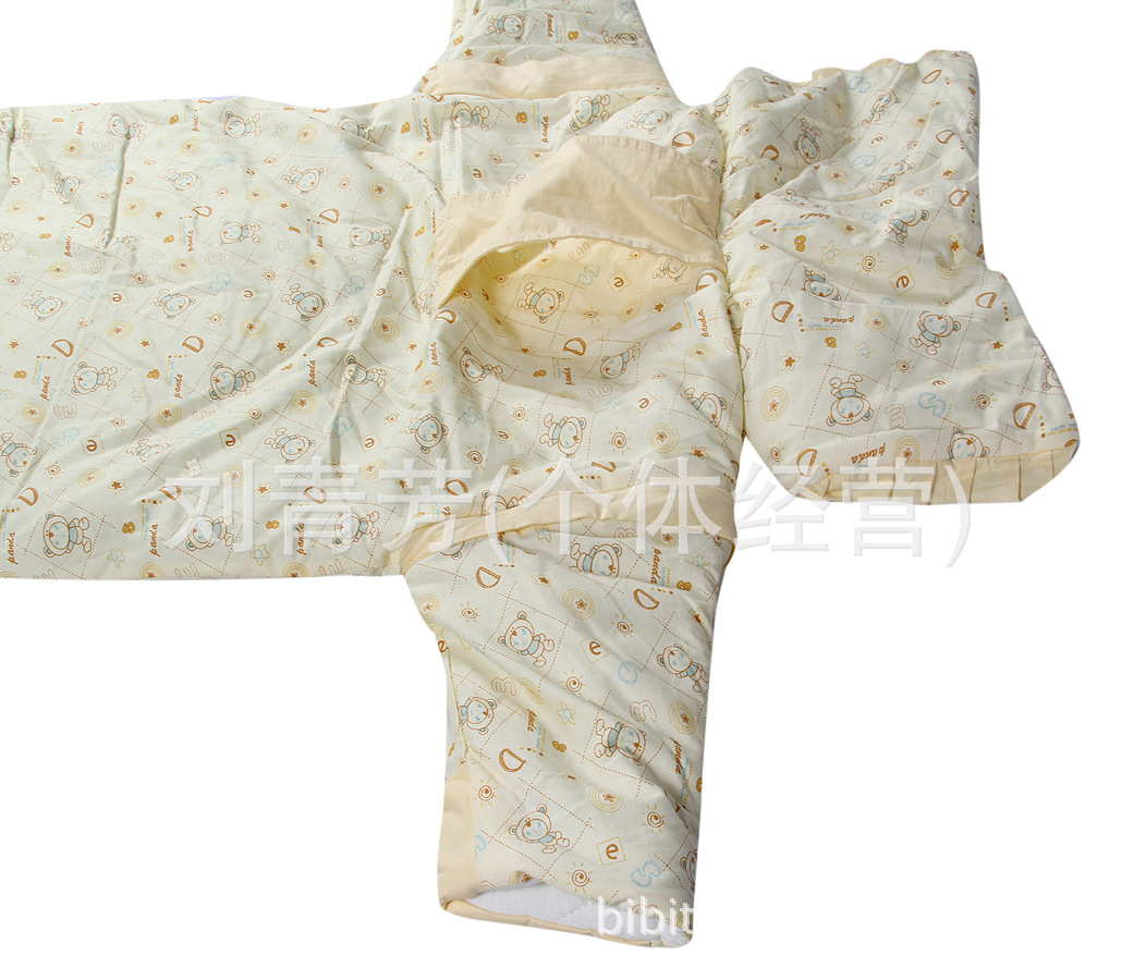 Baby cotton autumn/winter thickening sleeping bag Baby sleeping bag lengthens children's kick resistant sleeve can be removed