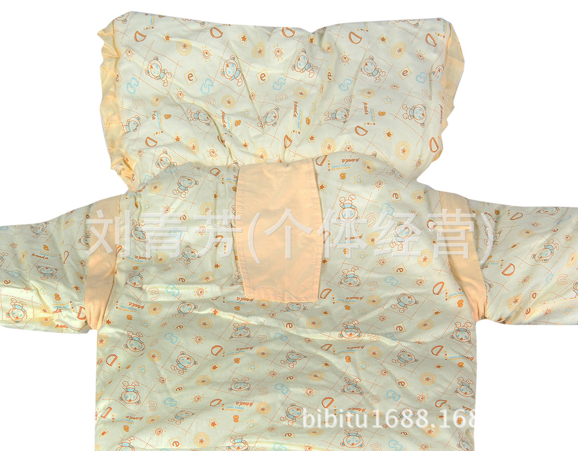Baby cotton autumn/winter thickening sleeping bag Baby sleeping bag lengthens children's kick resistant sleeve can be removed