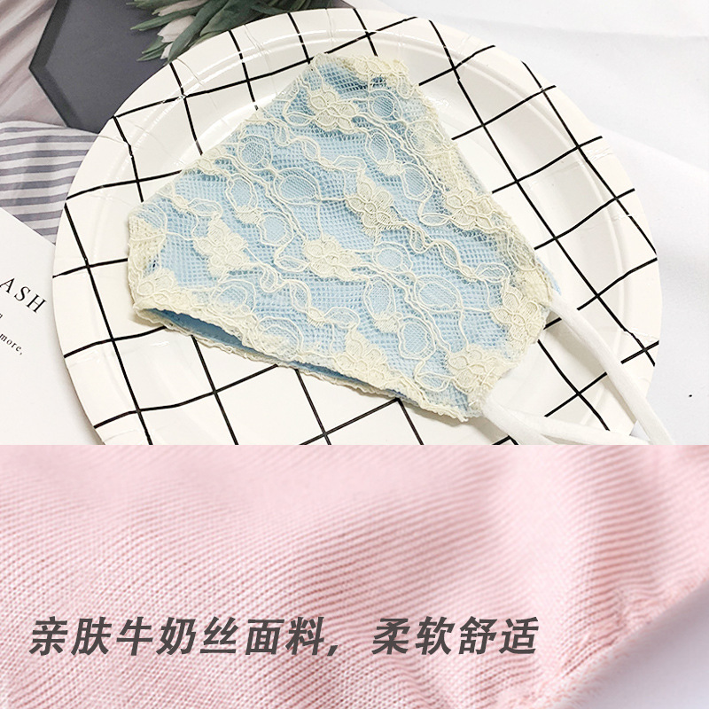 Dustproof and Breathable UV-Proof Lace Double-Layer Cloth Mask Cool Ear-Hanging Customized Foreign Trade Dustproof and Breathable UV-Proof Lace Double-Layer Cloth Mask Cool Ear-Hanging Customized Foreign Trade