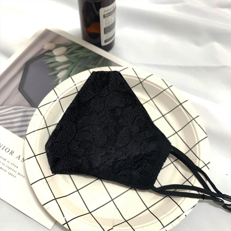 Dustproof and Breathable UV-Proof Lace Double-Layer Cloth Mask Cool Ear-Hanging Customized Foreign Trade Dustproof and Breathable UV-Proof Lace Double-Layer Cloth Mask Cool Ear-Hanging Customized Foreign Trade