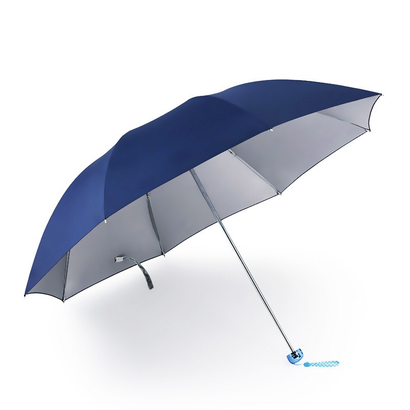 Paradise Umbrella Wholesale 36T Silver Glue UV-Proof Sunscreen Three Folding Umbrella Advertising Gift Printable Logo Promotion