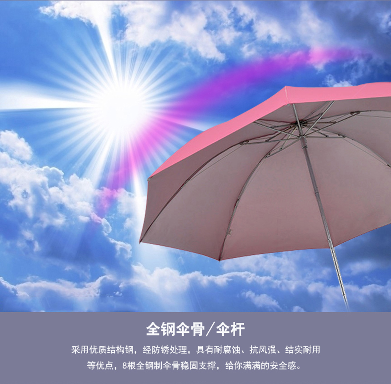 Paradise Umbrella Wholesale 36T Silver Glue UV-Proof Sunscreen Three Folding Umbrella Advertising Gift Printable Logo Promotion