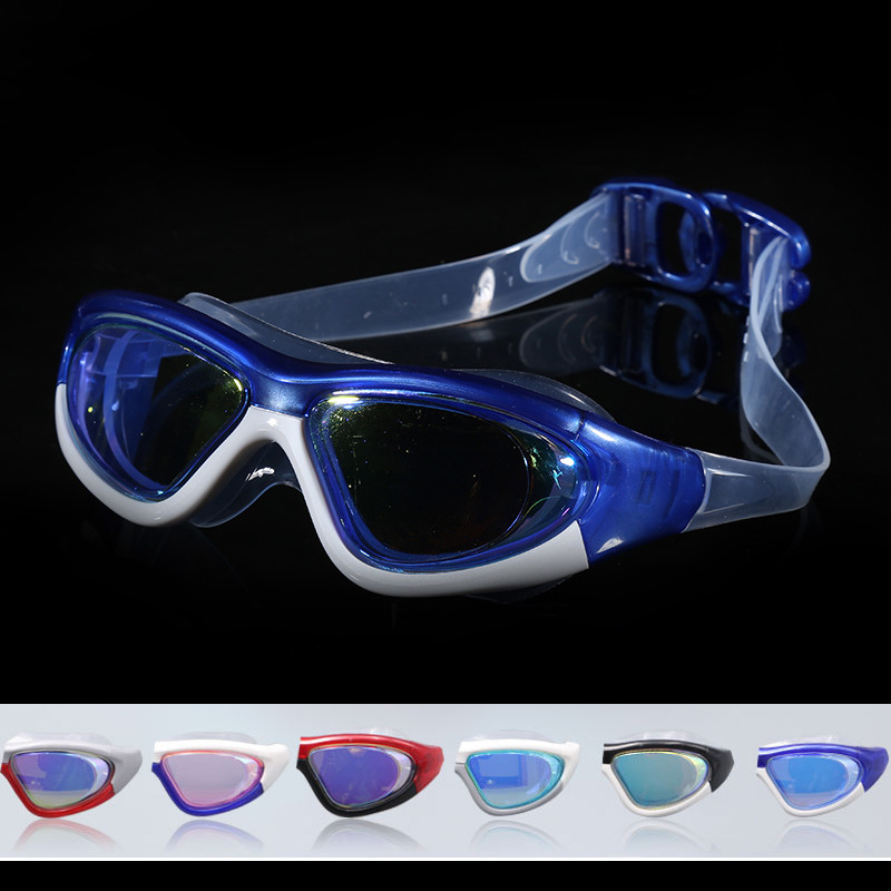 Swimming goggles adult new high - grade color electroplating high - definition anti - fog anti - ultraviolet universal Swimming glasses