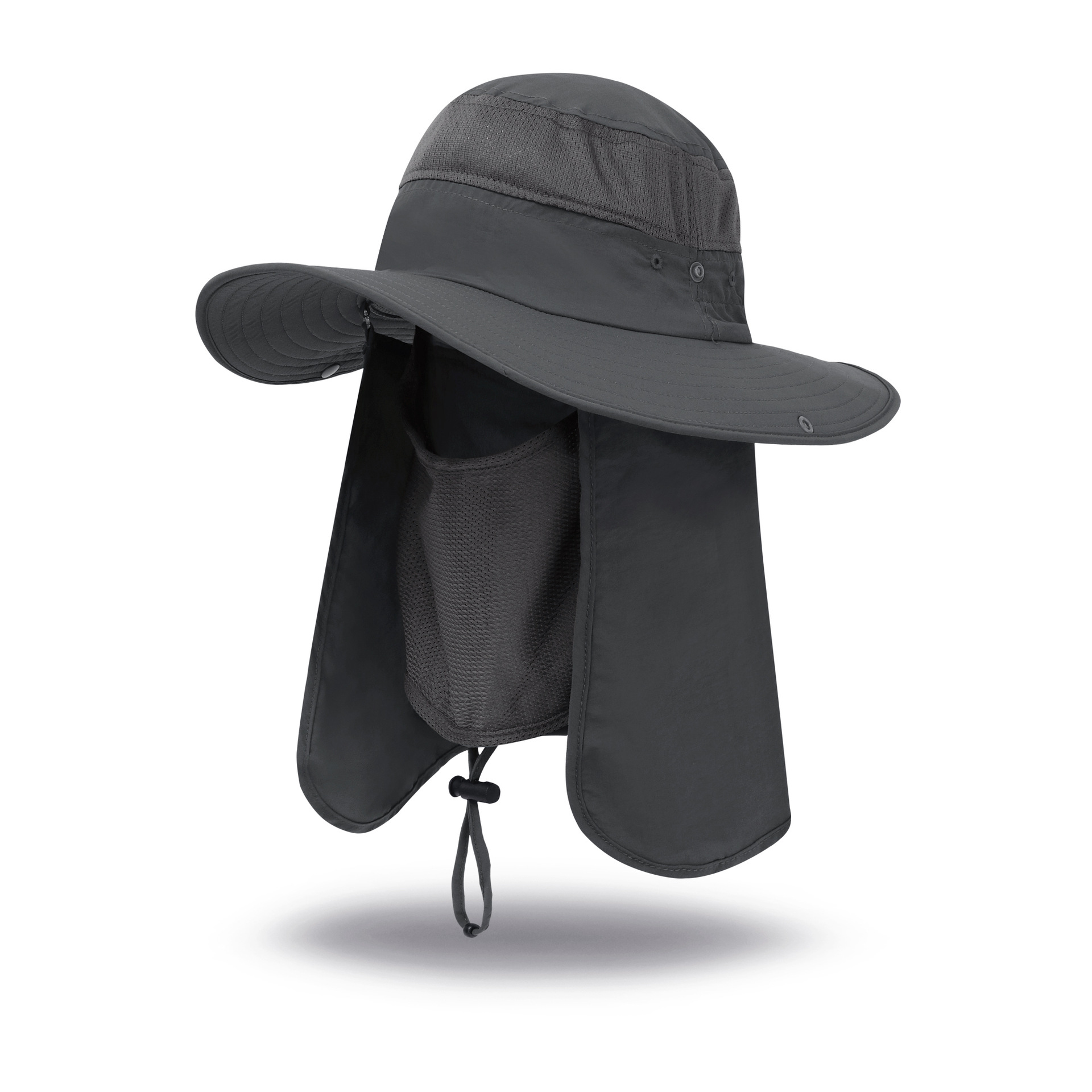 New Big Brim Sun-Proof Bucket Hat Outdoor Beach Sun Hat Sun Hat with Neck Protection UV Protection Hat