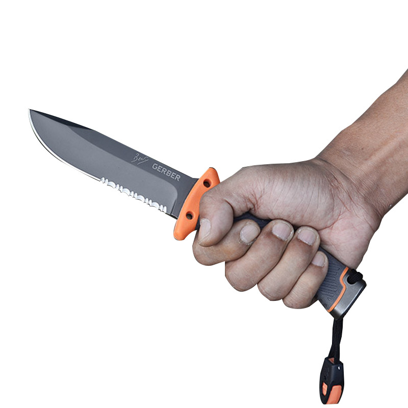 Tactical High Hardness Straight Knife Field Survival Collection SelfDefense Portable Knife Outdoor Knife Fishing Knife