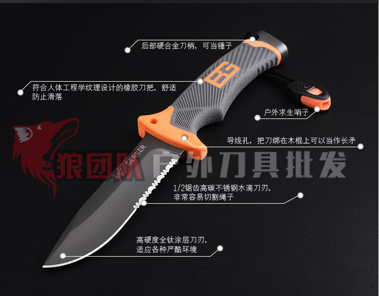 Tactical High Hardness Straight Knife Field Survival Collection SelfDefense Portable Knife Outdoor Knife Fishing Knife