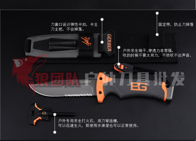 Tactical High Hardness Straight Knife Field Survival Collection SelfDefense Portable Knife Outdoor Knife Fishing Knife