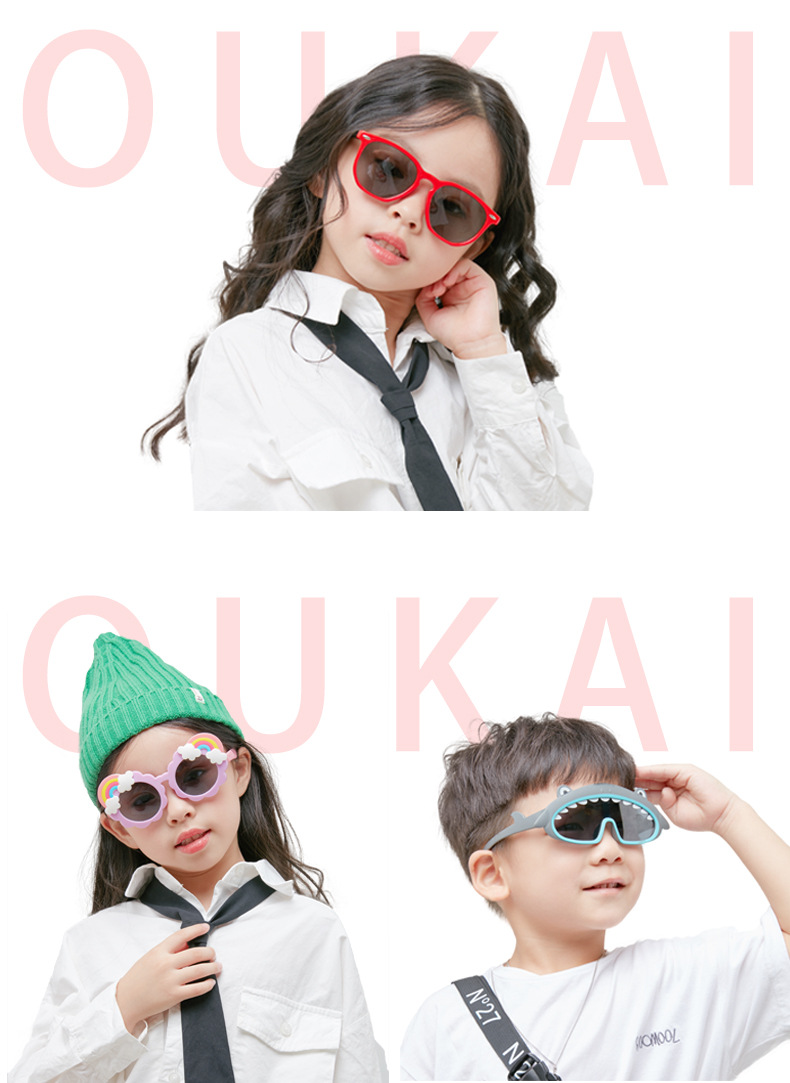 2021 New Fashion Cartoon Fox Flip Children's Sunglasses Outdoor UV-Proof Polarized Silicone 2021 New Fashion Cartoon Fox Flip Children's Sunglasses Outdoor UV-Proof Polarized Silicone